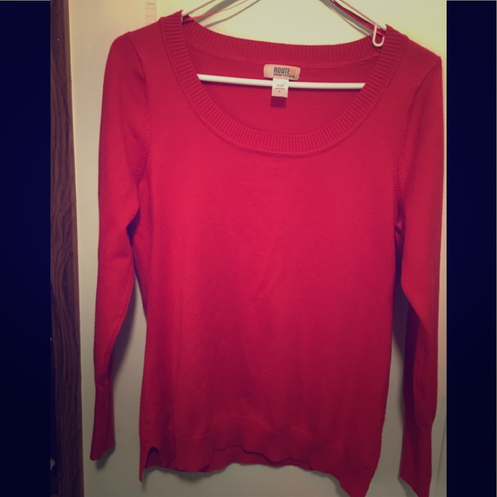 REALLY PRETTY red sweater.